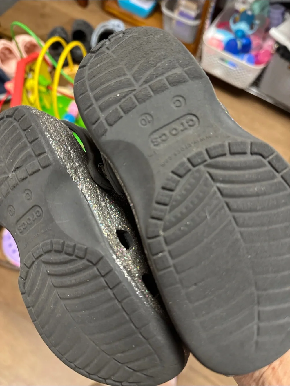 CROCS fun glitter
